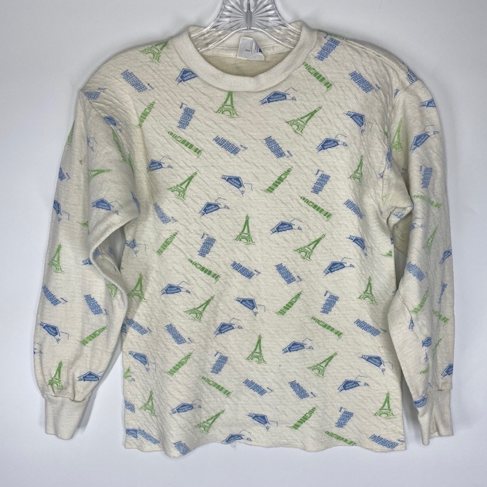 Vintage Ski Skins Allen-A Long Sleeve Shirt Size Large